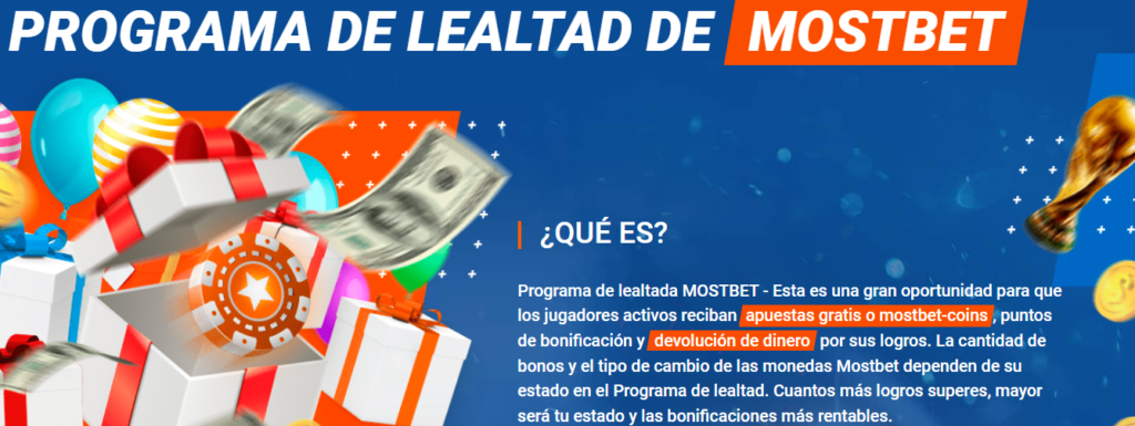 Programa de fidelización de Mostbet para jugadores chilenos