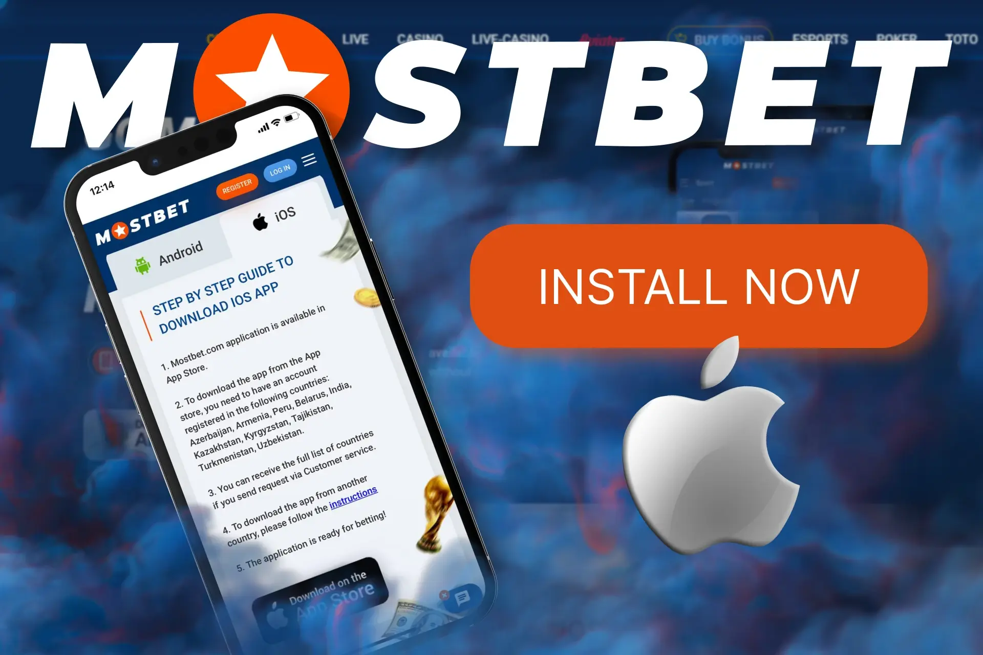 Descarga la aplicación Mostbet para iOS